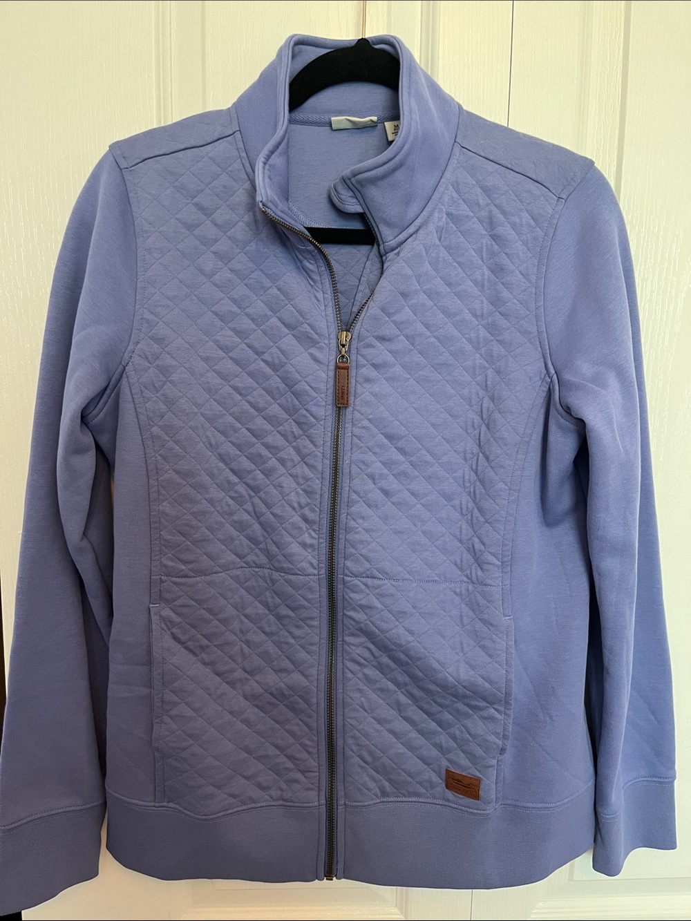 L.L. Bean Quilted Full-Zip Jacket in Lavender